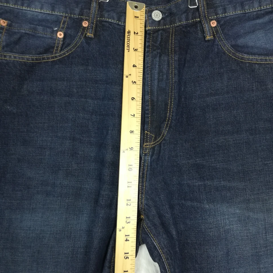 Gap 1969 Mens Jeans Relaxed Straight Leg Blue Denim Medium Indigo Dark 38x36 - Image 4 of 4