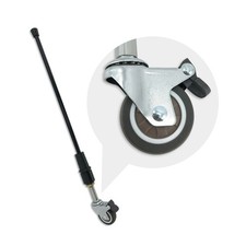 3/4 Upright Bass Carbon Fiber Endpin with Removable Wheels for Easily Move Bass