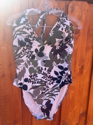 Botanical Pattern CATALINA   one piece swimsuit size large 12-14