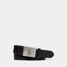 Polo Ralph Lauren PONY PLAQUE Leather Belt