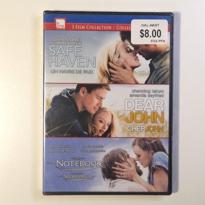 3 Film Collection Safe Haven / Dear John / The Notebook DVD 2014, Bilingual, NEW