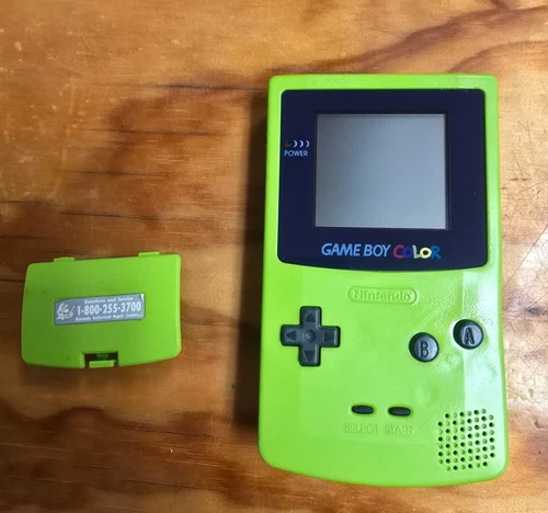Nintendo Gameboy Color CBG-001 Kiwi Or Lime Green Handheld Console FOR PARTS