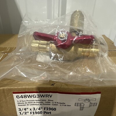 Sioux Chief 648WG3WRV Valve expansion 3/4 PEX X 3/4 PEX W/F1960 EXP RELIEF