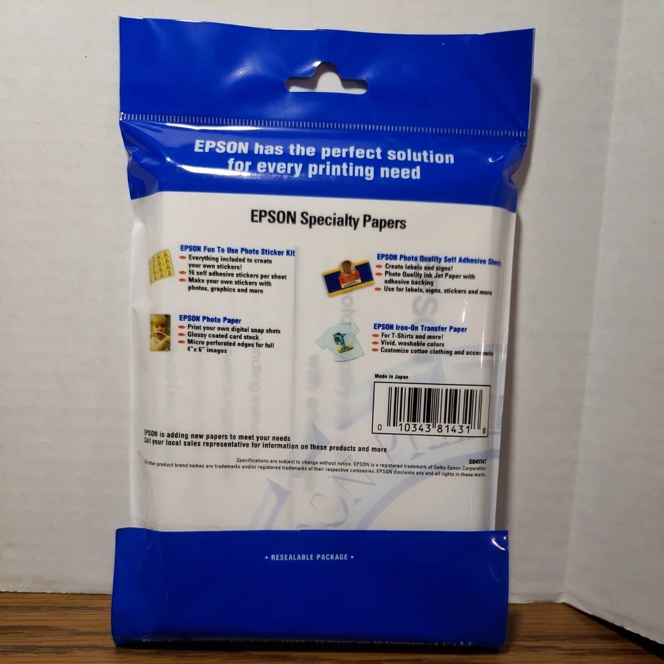 EPSON Photo Quality Ink Jet A6 Note Cards 20 Sheets & Envelopes Invitations etc - Image 2 of 2