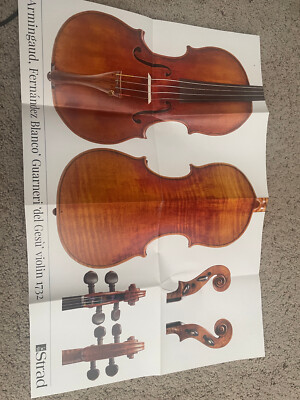 Strad Poster - Armingaud Fenandez Blanco Guarneri Del Gesu Violine 1732