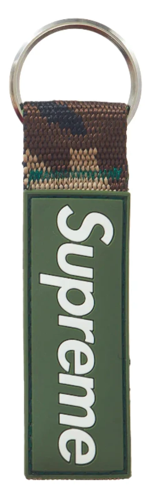 Porte clés Supreme Webbing couleur camouflage vert (neuf)