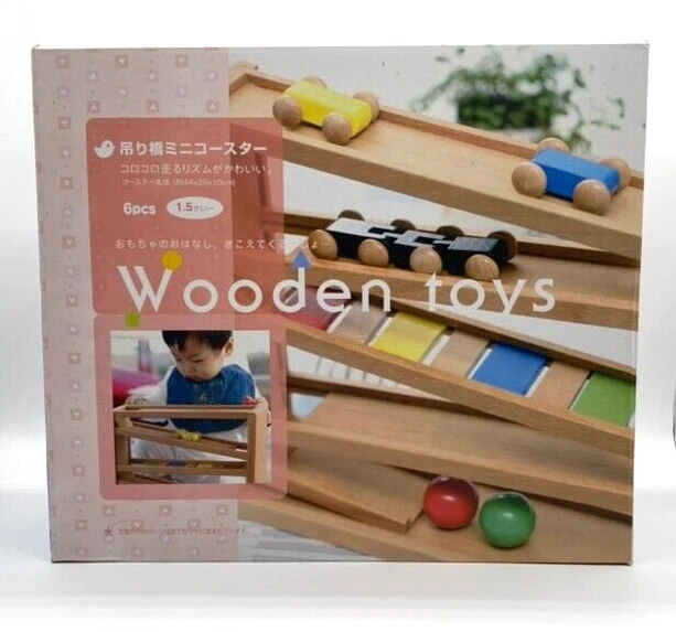 Mini montaña rusa puente colgante Daiwa (juguetes de madera) Foto 2 de 4