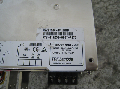 TDK-Lambda HWS1500-48 48V 32A 100-240VAC 20A AC-DC Converter TDK-Lambda HWS1500-48 48V 32A 100-240VAC 20A AC-DC Converter