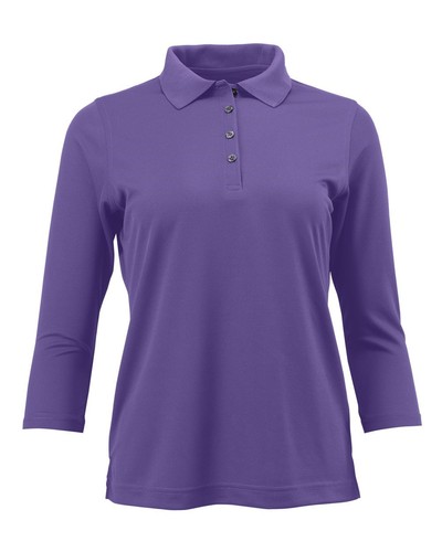 Paragon 120 Women's Lady Palm Three-Quarter Sleeve Polo - Picture 9 of 11