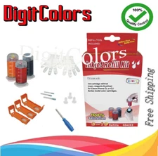 Refill ink bottle kit box for Canon CN CLI-226 CLI226 C,M,Y cartridges w tools