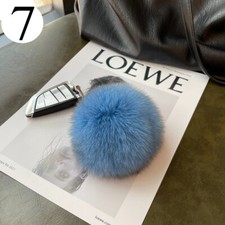 1x Carino Simil Fox Pelliccia Sfera Pendente Felpa Auto Portachiavi Accessori
