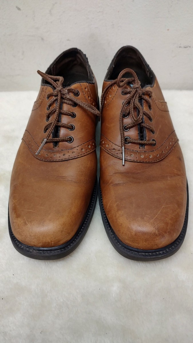 Nunn Bush Oxford Size 8.5 Men Brown Leather Lace Up Shoes 