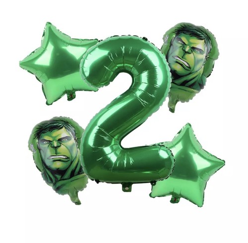 Globos de aluminio Hulk superhéroe verde vengadores decoración de fiesta de feliz cumpleaños 5 un. - Imagen 19 de 26