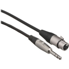 Hosa - HXS-005 - Pro Balanced REAN XLR3 F to 1/4 in TRS Cable - 5 ft.