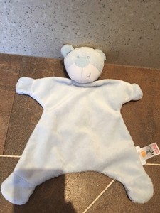 blue teddy comforter