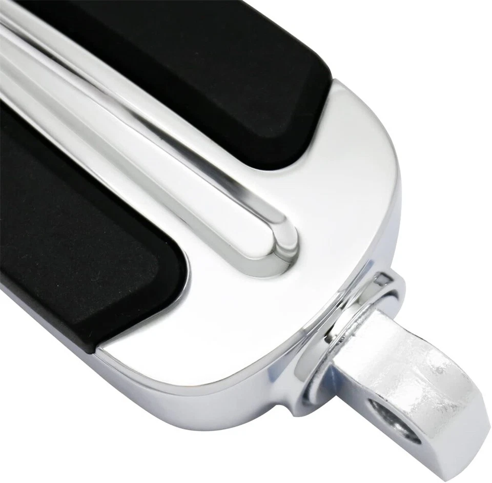 Reposapiés cromados pedales reposapiés para Harley Sportster 883 1000 1100 1200 1970-2020 Foto 4 de 4