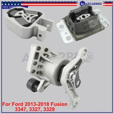 3pc Motor Mount Set for 2013-2018 Ford Fusion 2.0L Engine AT Auto Transmission