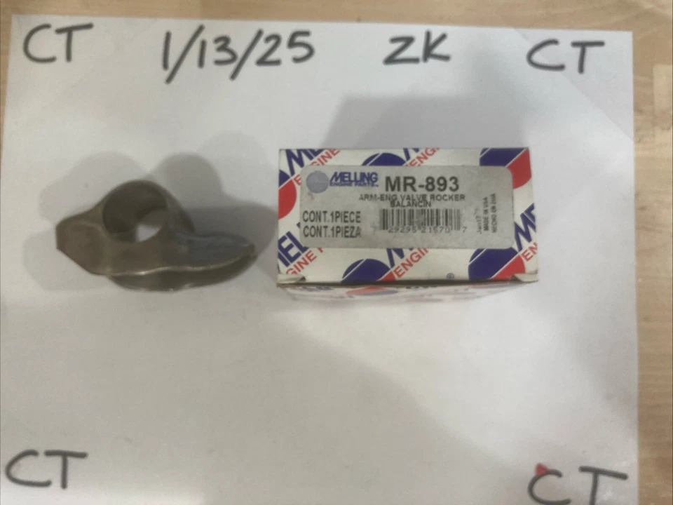 Melling MR-893 Engine Rocker Arm Non-Roller Shaft-Mount Self-Aligning Steel - Image 2 of 3