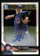 2018 Bowman Chrome Prospect Autographs #BCPAJAL Jose Albertos Auto - NM-MT