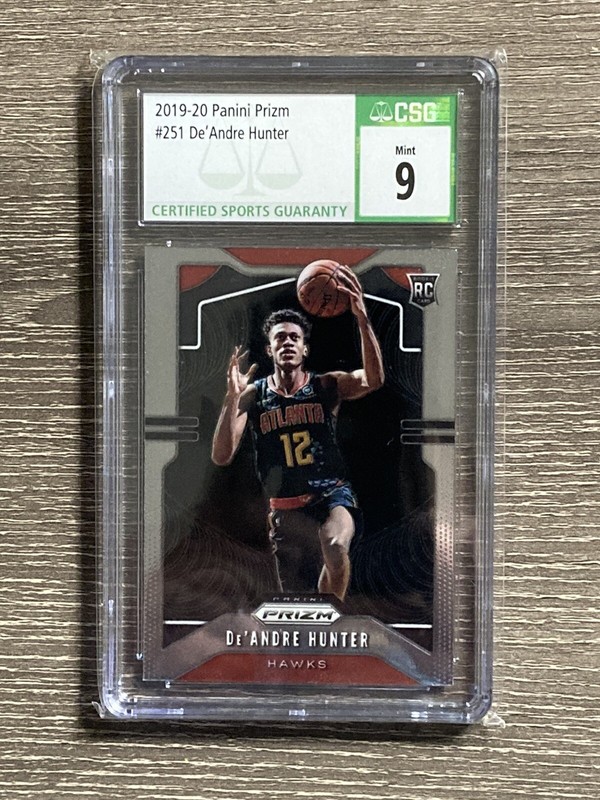 2019 Panini Prizm #251 De’Andre Hunter CSG 9 Rookie RC