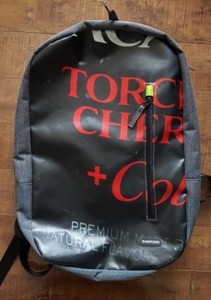 recycled billboard backpack