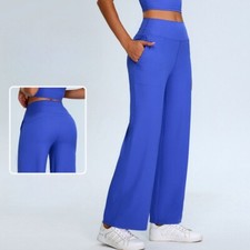Autumn and Winter Elegant Loose Yoga Pants Women Wide Leg Sweatpants Fitness