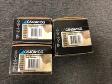 Lexmark C540A1kG  C540A1CG C540A1CG - LOT OF 3- GENUINE