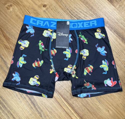 Disney Crazy Boxer Mens Boxer Brief Underwear Size Large Mickey and Friends New - Picture 6 of 6