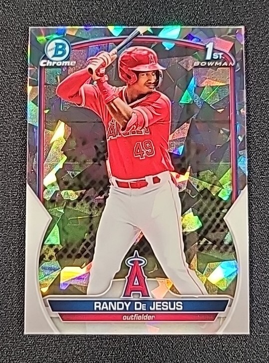 Randy De Jesus 2023 1st Bowman Chrome ATOMIC REFRACTOR Card #BCP-19 Angels