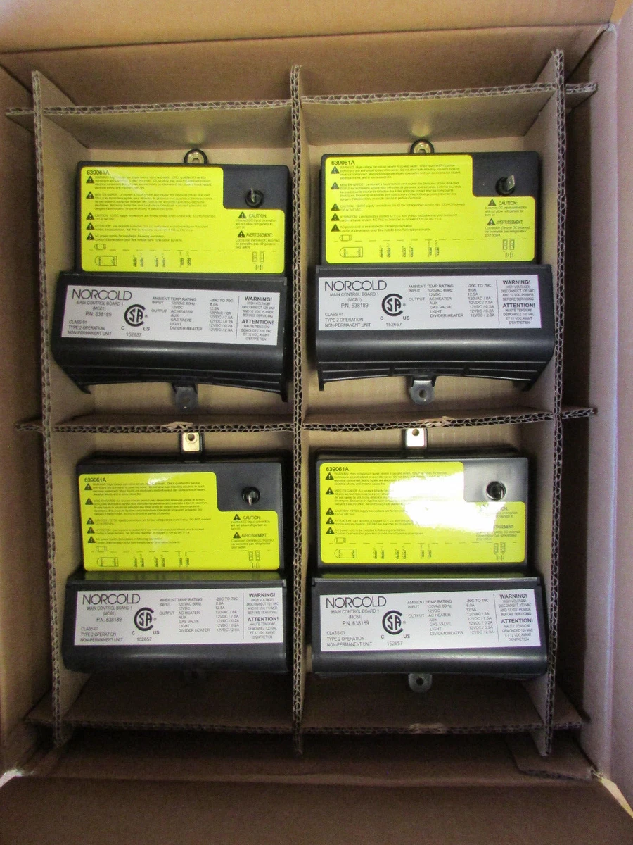 4 Pack 638189 Norcold RV Refrigerator Main Control Board 639593
