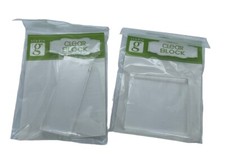 Studio G Clear Acrylic Stamp Blocks 1 Square 1 Rectangular Lot Of 2 Pkgs NEW