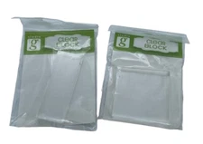 Studio G Clear Acrylic Stamp Blocks 1 Square &1 Rectangular Lot Of 2 Pkgs NEW