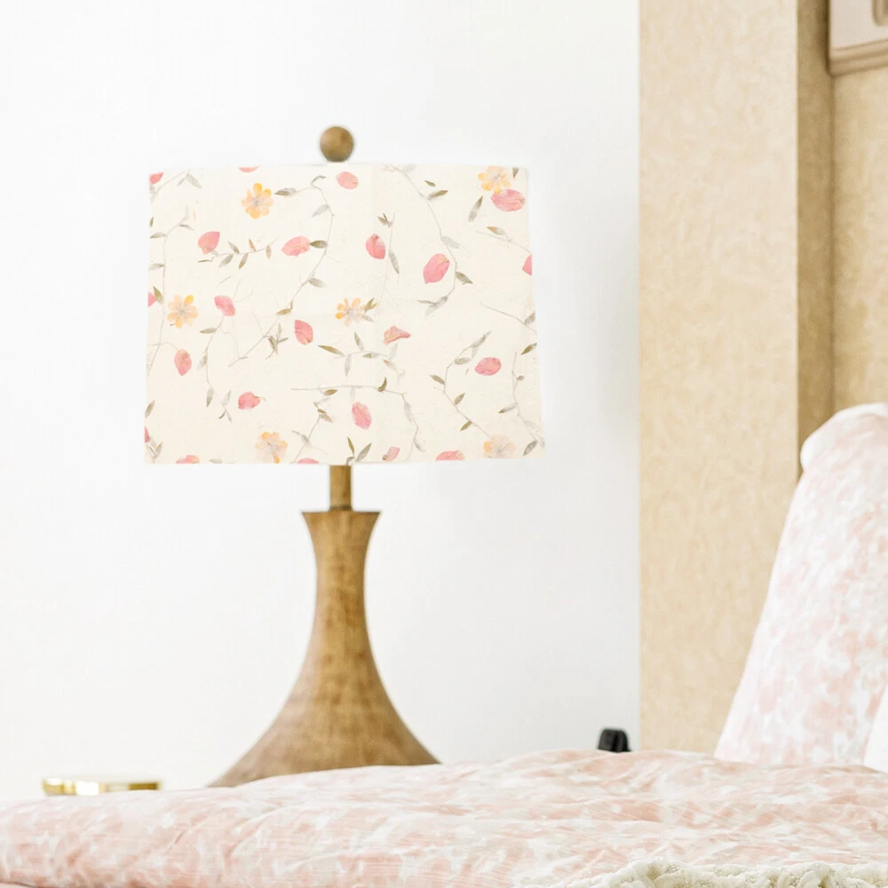 DIY Floral Paper Lamp Shade Material Pre Cut Sheets