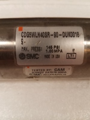 smc pneumatic cylinder CDG5WLN40SR-90-DUK00189  3.5 inch stroke