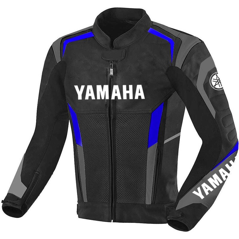 Chaqueta de cuero para motocicleta Yamaha Chaqueta de cuero para motocicleta ...