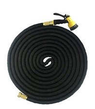 Deluxe 25 50 75 100 FT Expanding Flexible Garden Water Hose And Nozzle Sprayer