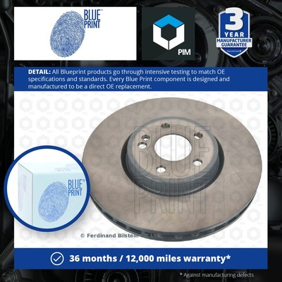 2x Brake Discs Pair Vented fits MERCEDES GLB220D X247 2.0D Front 2019 on 330mm