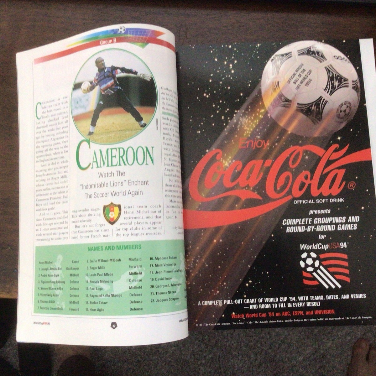 入手不可能！World Cup USA 94 公式プログラム World Cup USA '94 Official Program (elimination round ed