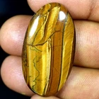 Golden Brown Tiger Eye 100% Natural Loose Gemstones Oval Cabochon 38.20Cts.