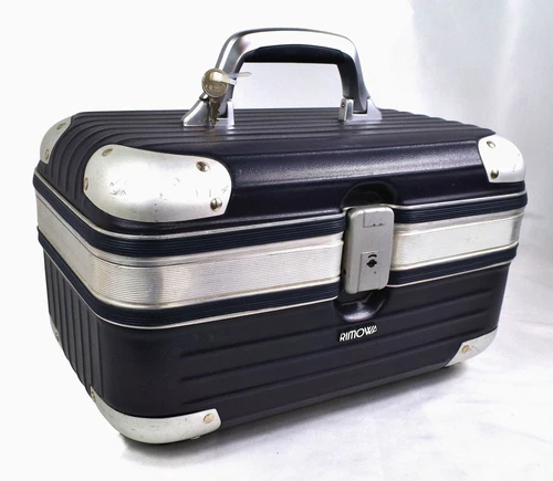 RIMOWA Limbo 814.38 Beauty Case Night Blue Luggage w/ Lock Travel Cosmetic Bag - Picture 3 of 11