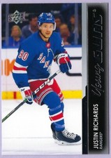 2021/22 Upper Deck Young Guns card# 480 of Justin Richards