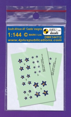 1/144 Decals: South African AF ''Castle'' Insignia Various   #DMK144112 :  MARK1