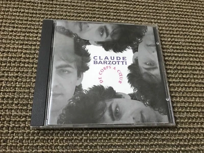 ULTRA RARE ALBUM CD 10T CLAUDE BARZOTTI DE CORPS A COEUR (1989) - Photo 1/3