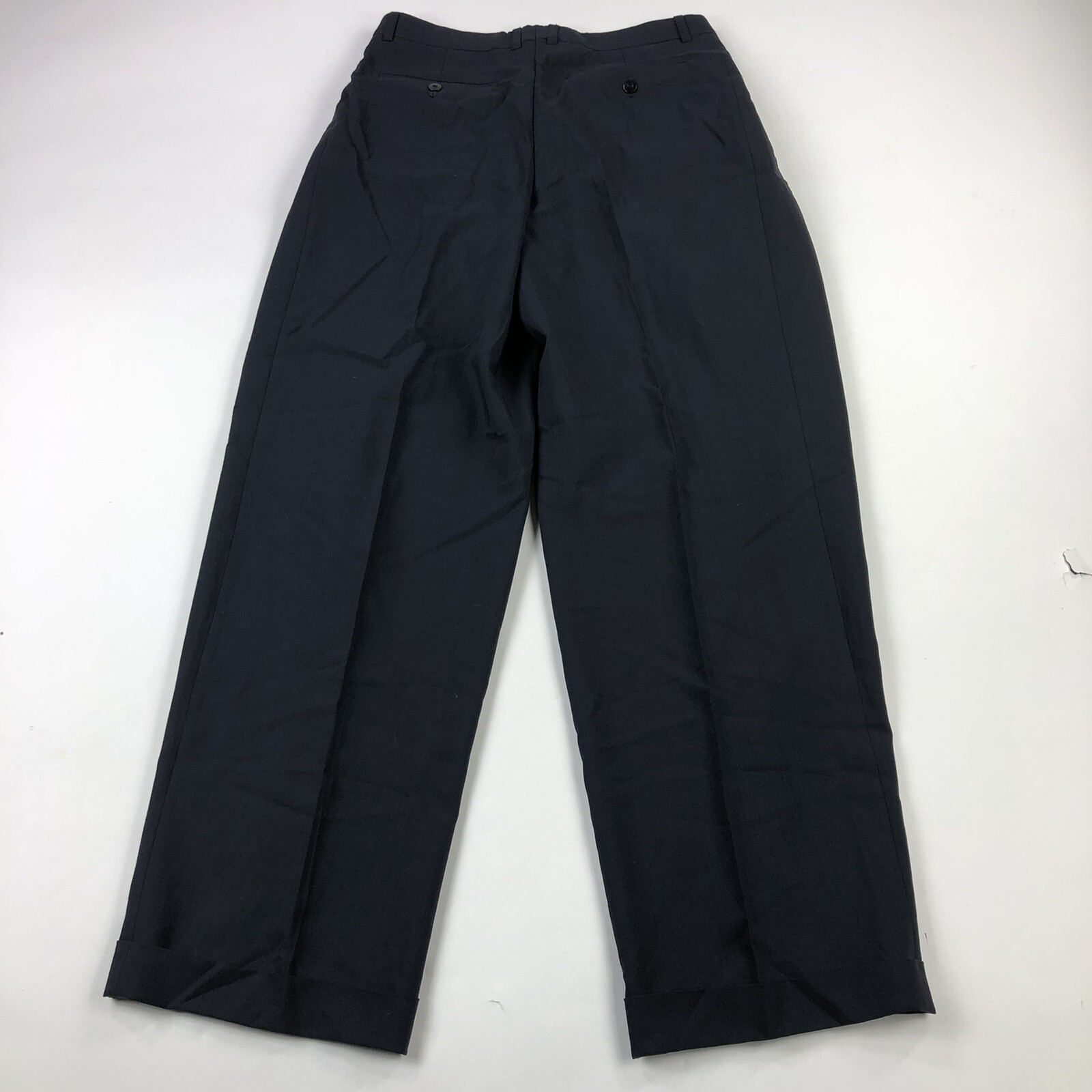 Zanella Mens 34X31 Midnight Blue Pleated BURT Wool Dress Pants eBay