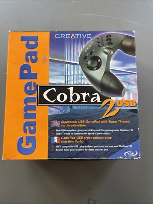 CREATIVE GamePad Cobra 2 USB RETRO GAMING PC 90s Rarität
