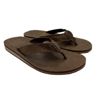 Teva Voya Brown Leather Thong Sandals US 8 Mens Brown Flip Flops Teva Men main image 2