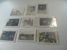 2F5 Vintage estate photo lot of 9 photos 1940's WWII Air Force airplane base