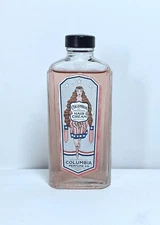 Vintage Columbia Perfume Co Greaseless Hair Cream In Glass Bottle - 4 fl oz