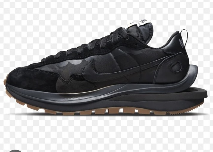 SACAI X NIKE Nike VaporWaffle x Sacai gomma nera spenta nylon nero ✅ UK7 US8 ✅ DS