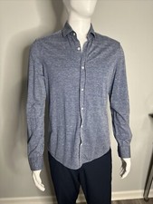 Brunello Cucinelli Flanel Button-Front Shirt - Men  s Size Small LEISURE FIT